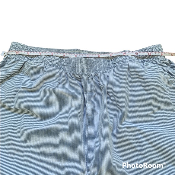 ✨ Vintage Chic Light Blue Pinstripe High Waist Pants - Picture 9 of 11